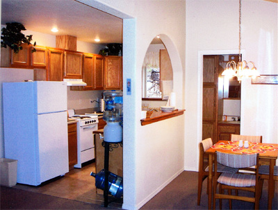 kitchen, Prescott Forest cabin for rent
